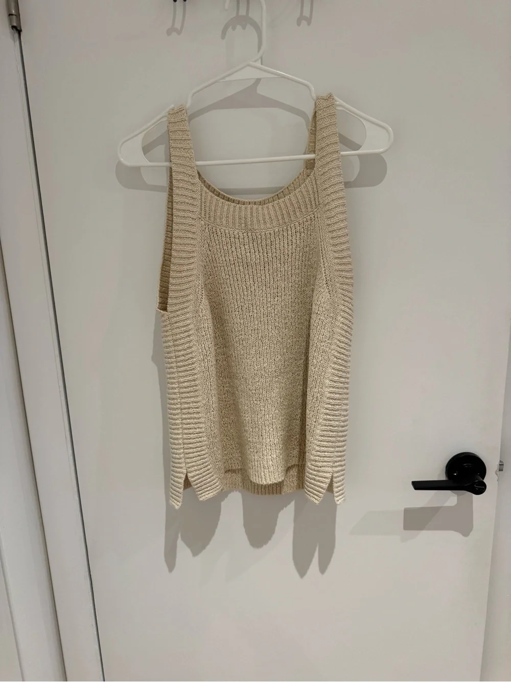 J. Crew Cream Cable Knit Sweater Tank